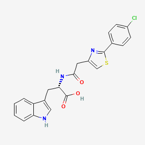 N-{[2-(4-chlorophenyl)-1,3-thiazol-4-yl]acetyl}-L-tryptophan