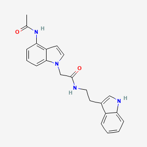 2-[4-(acetylamino)-1H-indol-1-yl]-N-[2-(1H-indol-3-yl)ethyl]acetamide