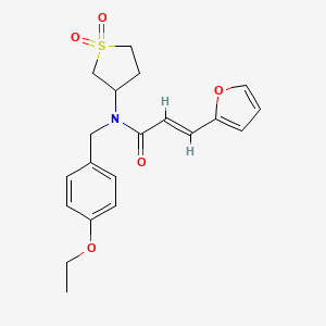 (2E)-N-(1,1-dioxidotetrahydrothiophen-3-yl)-N-(4-ethoxybenzyl)-3-(furan-2-yl)prop-2-enamide