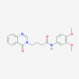 N-(3,4-dimethoxyphenyl)-4-(4-oxoquinazolin-3(4H)-yl)butanamide