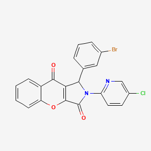 1-(3-Bromophenyl)-2-(5-chloropyridin-2-yl)-1,2-dihydrochromeno[2,3-c]pyrrole-3,9-dione