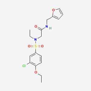 N~2~-[(3-chloro-4-ethoxyphenyl)sulfonyl]-N~2~-ethyl-N-(furan-2-ylmethyl)glycinamide