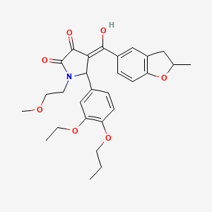 5-(3-ethoxy-4-propoxyphenyl)-3-hydroxy-1-(2-methoxyethyl)-4-[(2-methyl-2,3-dihydro-1-benzofuran-5-yl)carbonyl]-1,5-dihydro-2H-pyrrol-2-one