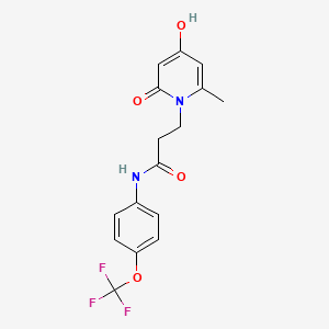 3-[4-hydroxy-2-methyl-6-oxo-1(6H)-pyridinyl]-N-[4-(trifluoromethoxy)phenyl]propanamide