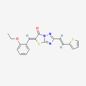 (5Z)-5-(2-ethoxybenzylidene)-2-[(E)-2-(thiophen-2-yl)ethenyl][1,3]thiazolo[3,2-b][1,2,4]triazol-6(5H)-one