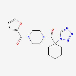 furan-2-yl(4-{[1-(1H-tetrazol-1-yl)cyclohexyl]carbonyl}piperazin-1-yl)methanone