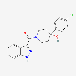 [4-(4-chlorophenyl)-4-hydroxypiperidino](1H-indazol-3-yl)methanone