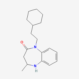 1-(2-cyclohexylethyl)-4-methyl-1,3,4,5-tetrahydro-2H-1,5-benzodiazepin-2-one