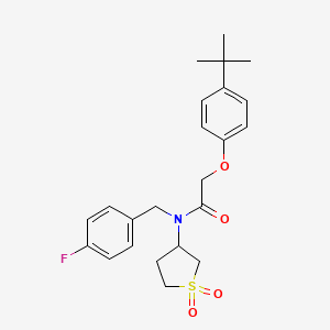 2-(4-tert-butylphenoxy)-N-(1,1-dioxidotetrahydrothiophen-3-yl)-N-(4-fluorobenzyl)acetamide