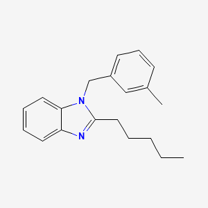 1-(3-methylbenzyl)-2-pentyl-1H-benzimidazole