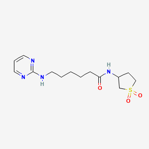 N-(1,1-dioxidotetrahydrothiophen-3-yl)-6-(pyrimidin-2-ylamino)hexanamide