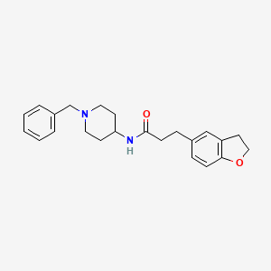 N-(1-benzyl-4-piperidyl)-3-(2,3-dihydro-1-benzofuran-5-yl)propanamide