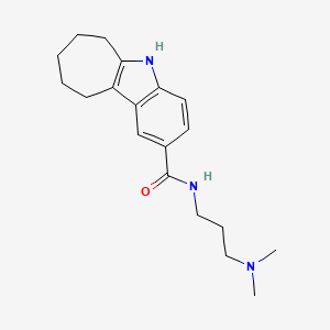 N-[3-(dimethylamino)propyl]-5,6,7,8,9,10-hexahydrocyclohepta[b]indole-2-carboxamide