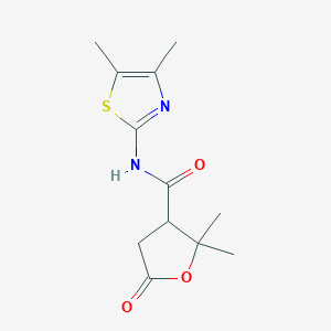 N-(4,5-dimethyl-1,3-thiazol-2-yl)-2,2-dimethyl-5-oxotetrahydro-3-furancarboxamide