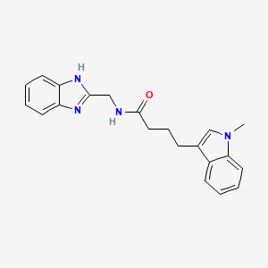 N-(1H-1,3-benzimidazol-2-ylmethyl)-4-(1-methyl-1H-indol-3-yl)butanamide