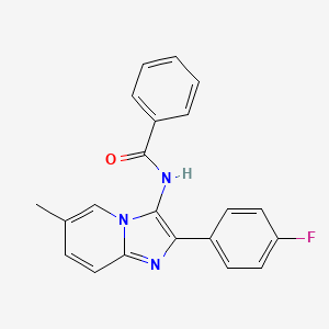 N-[2-(4-fluorophenyl)-6-methylimidazo[1,2-a]pyridin-3-yl]benzamide