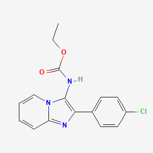 ethyl N-[2-(4-chlorophenyl)imidazo[1,2-a]pyridin-3-yl]carbamate