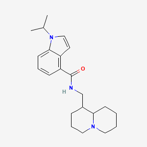 N-(octahydro-2H-quinolizin-1-ylmethyl)-1-(propan-2-yl)-1H-indole-4-carboxamide