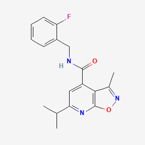 N-(2-fluorobenzyl)-6-isopropyl-3-methylisoxazolo[5,4-b]pyridine-4-carboxamide