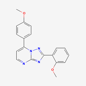 molecular formula C19H16N4O2 B11129668 2-(2-Methoxyphenyl)-7-(4-methoxyphenyl)[1,2,4]triazolo[1,5-a]pyrimidine 