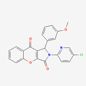 molecular formula C23H15ClN2O4 B11129704 2-(5-Chloropyridin-2-yl)-1-(3-methoxyphenyl)-1,2-dihydrochromeno[2,3-c]pyrrole-3,9-dione 