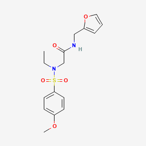 2-[Ethyl-(4-methoxy-benzenesulfonyl)-amino]-N-furan-2-ylmethyl-acetamide