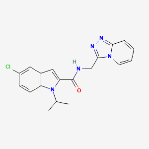 5-chloro-1-isopropyl-N-([1,2,4]triazolo[4,3-a]pyridin-3-ylmethyl)-1H-indole-2-carboxamide