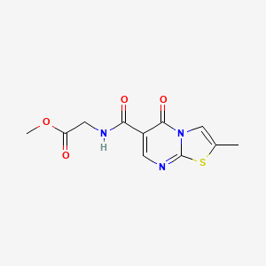 methyl 2-{[(2-methyl-5-oxo-5H-[1,3]thiazolo[3,2-a]pyrimidin-6-yl)carbonyl]amino}acetate