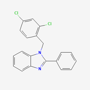 molecular formula C20H14Cl2N2 B11129758 1-(2,4-dichlorobenzyl)-2-phenyl-1H-benzimidazole 