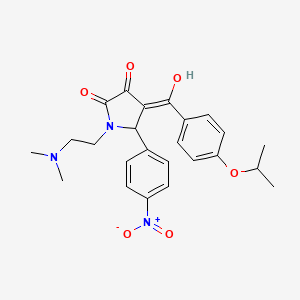 1-[2-(dimethylamino)ethyl]-3-hydroxy-5-(4-nitrophenyl)-4-[4-(propan-2-yloxy)benzoyl]-2,5-dihydro-1H-pyrrol-2-one