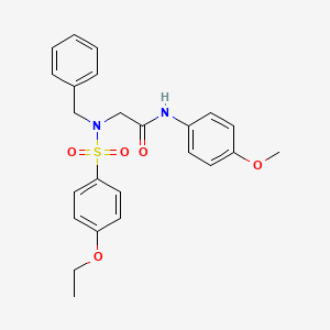 N~2~-benzyl-N~2~-[(4-ethoxyphenyl)sulfonyl]-N-(4-methoxyphenyl)glycinamide