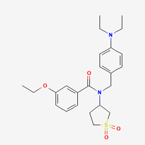 N-[4-(diethylamino)benzyl]-N-(1,1-dioxidotetrahydrothiophen-3-yl)-3-ethoxybenzamide