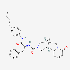 molecular formula C31H36N4O3 B11129853 (1S,9S)-N-[(2S)-1-(4-butylanilino)-1-oxo-3-phenylpropan-2-yl]-6-oxo-7,11-diazatricyclo[7.3.1.02,7]trideca-2,4-diene-11-carboxamide 