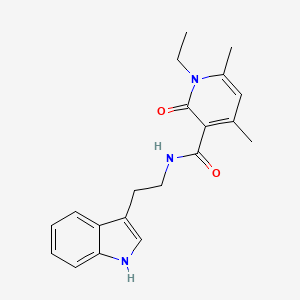 molecular formula C20H23N3O2 B11129887 1-ethyl-N-[2-(1H-indol-3-yl)ethyl]-4,6-dimethyl-2-oxo-1,2-dihydropyridine-3-carboxamide 