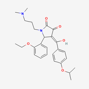 1-[3-(dimethylamino)propyl]-5-(2-ethoxyphenyl)-3-hydroxy-4-{[4-(propan-2-yloxy)phenyl]carbonyl}-1,5-dihydro-2H-pyrrol-2-one