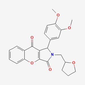 1-(3,4-Dimethoxyphenyl)-2-(tetrahydrofuran-2-ylmethyl)-1,2-dihydrochromeno[2,3-c]pyrrole-3,9-dione