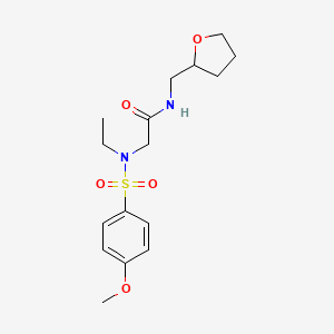 N~2~-ethyl-N~2~-[(4-methoxyphenyl)sulfonyl]-N-(tetrahydrofuran-2-ylmethyl)glycinamide