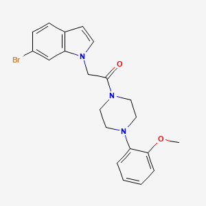 2-(6-bromo-1H-indol-1-yl)-1-[4-(2-methoxyphenyl)piperazin-1-yl]ethanone