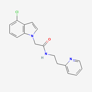 2-(4-chloro-1H-indol-1-yl)-N-[2-(2-pyridyl)ethyl]acetamide