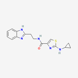 N-[2-(1H-1,3-benzimidazol-2-yl)ethyl]-2-(cyclopropylamino)-1,3-thiazole-4-carboxamide