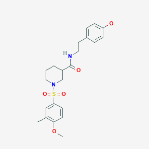 1-[(4-methoxy-3-methylphenyl)sulfonyl]-N-[2-(4-methoxyphenyl)ethyl]piperidine-3-carboxamide