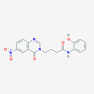 N-(2-hydroxyphenyl)-4-(6-nitro-4-oxoquinazolin-3(4H)-yl)butanamide