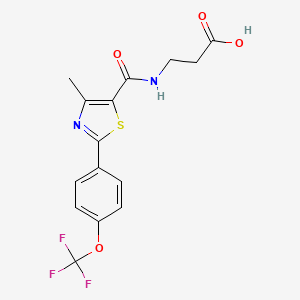 N-({4-methyl-2-[4-(trifluoromethoxy)phenyl]-1,3-thiazol-5-yl}carbonyl)-beta-alanine