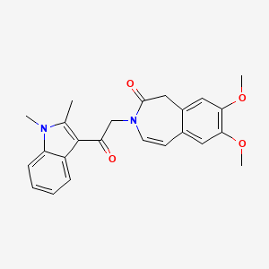 3-[2-(1,2-dimethyl-1H-indol-3-yl)-2-oxoethyl]-7,8-dimethoxy-1,3-dihydro-2H-3-benzazepin-2-one