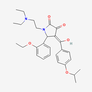 1-[2-(diethylamino)ethyl]-5-(2-ethoxyphenyl)-3-hydroxy-4-{[4-(propan-2-yloxy)phenyl]carbonyl}-1,5-dihydro-2H-pyrrol-2-one