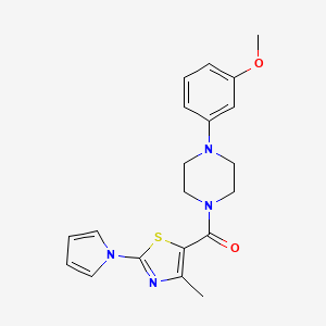 [4-(3-methoxyphenyl)piperazino][4-methyl-2-(1H-pyrrol-1-yl)-1,3-thiazol-5-yl]methanone