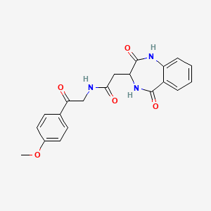 2-(2,5-dioxo-2,3,4,5-tetrahydro-1H-1,4-benzodiazepin-3-yl)-N-[2-(4-methoxyphenyl)-2-oxoethyl]acetamide