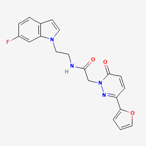 N-[2-(6-fluoro-1H-indol-1-yl)ethyl]-2-[3-(2-furyl)-6-oxo-1(6H)-pyridazinyl]acetamide