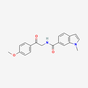 N-[2-(4-methoxyphenyl)-2-oxoethyl]-1-methyl-1H-indole-6-carboxamide