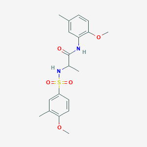 N-(2-methoxy-5-methylphenyl)-N~2~-[(4-methoxy-3-methylphenyl)sulfonyl]alaninamide